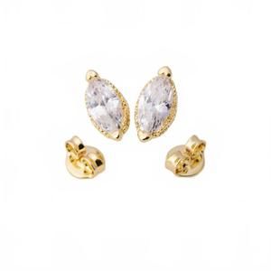 NEW GOLDFI women's vintage marquise stackable earrings in gold